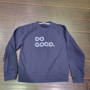 Cotopaxi Sweatshirt Womens XLarge Blue Do Good Pullover Fleece Crew Neck Cotton